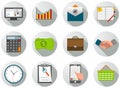 Set of business icons Royalty Free Stock Photo