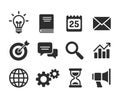 Set of business icons Royalty Free Stock Photo