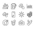 Set of Business icons, such as Ab testing, Water bottle, Augmented reality. Vector