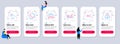 Set of Business icons, such as Call center, Column chart, 360 degrees. Vector