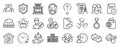 Set of Business icons, such as Divider document, Customer satisfaction, Working hours. Vector