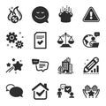 Set of Business icons, such as Edit statistics, Consulting business, Ranking symbols. Vector