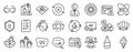Set of Business icons, such as 5g wifi, Eyeglasses, Interview. Vector