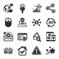 Set of Business icons, such as Ice cream, Share, Winner symbols. Vector