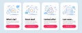 Set of Business icons, such as Loyalty points, Quote bubble, Recycle symbols. Servers line icons. Vector