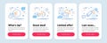 Set of Business icons, such as Santa boots, Share mail, Exchange currency symbols. Medical syringe line icons. Vector