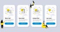 Set of Business icons, such as Web mail, Handout, Instruction manual. Vector