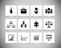 Set of business icons Royalty Free Stock Photo
