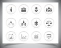Set of business icons Royalty Free Stock Photo
