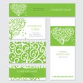 Set of business or invitation cards templates, Royalty Free Stock Photo