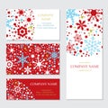 Set of business or invitation cards templates, Royalty Free Stock Photo
