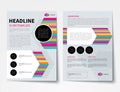 Set of business magazine cover , flyer, brochure flat design tem