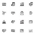 Set of Business and Marketing Flat icons