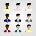 Set of business people icons