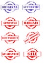 Set of business stamps Royalty Free Stock Photo