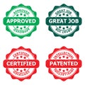 Set of business stamps