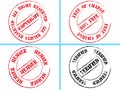 Set of business stamps Royalty Free Stock Photo