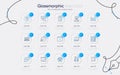 Set of Business statistics, Puzzle and No hearing line icons for web app. Pictogram icon. Vector