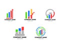 Set of Business Stats Logo Design Template