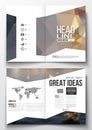 Set of business templates for brochure, magazine, flyer, booklet or annual report. Royalty Free Stock Photo