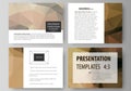 Set of business templates for presentation slides. Easy editable abstract vector layouts in flat design. Beautiful Royalty Free Stock Photo