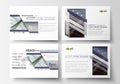 Set of business templates for presentation slides. Easy editable layouts in flat style, vector illustration. Abstract Royalty Free Stock Photo