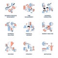 Set of business vector icons