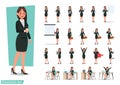 Set of Business woman character design