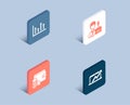 Businessman case, Upper arrows and Payment method icons. Sales diagram sign. Royalty Free Stock Photo