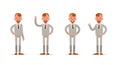 Set of Businessman character vector design. no51 Royalty Free Stock Photo