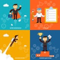 Set of businessman characters vector design illustration Royalty Free Stock Photo