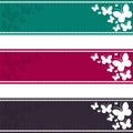 Set of butterfly banner. Pattern for your design