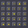 Set of buttons. internet icons