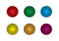 Set buttons multicolored