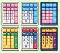 numeric keypad pixel art