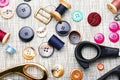 Set sewing accessories Royalty Free Stock Photo