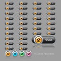 Set of buttons for web aplications Royalty Free Stock Photo