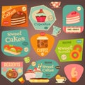 Set of Cakes Stickers