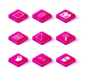 Set Calculation, Graph, schedule, chart, diagram, Calculator, Triangle math, Mobile calculator interface, Calendar and