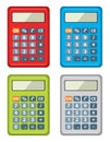 Set of calculator icons. vector