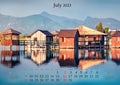 Set of calendars with amazing landscapes.