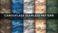 Set camouflage military seamless pattern Royalty Free Stock Photo