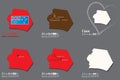 Set of 6 Canberra-Capital of Australia-Map illustration - i love sign