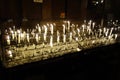 A set of candlelights in a church in Vienna Royalty Free Stock Photo
