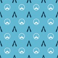 Set Car battery jumper power cable and Speedometer on seamless pattern. Vector Royalty Free Stock Photo