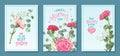 Set cards Mothers Day Royalty Free Stock Photo