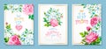Set cards Mothers Day Royalty Free Stock Photo
