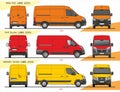 Set of Cargo Delivery Vans L2H2 2020