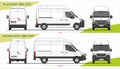 Set of Cargo Delivery Vans L2H3 2020