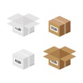 Set of carton paper box